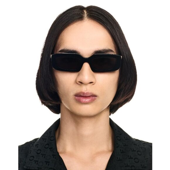 Off-White Men Sunglasses Black Grey Rectangle OERI13C RENTON 1007 BRAND NEW - Picture 10 of 12